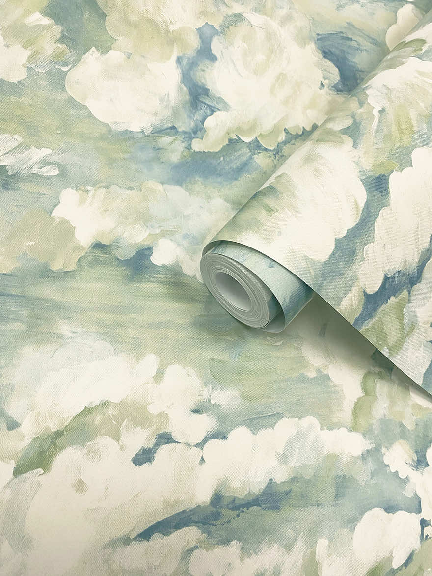 91771 - Sora Wallpaper - Soft Aqua - Holden Decor