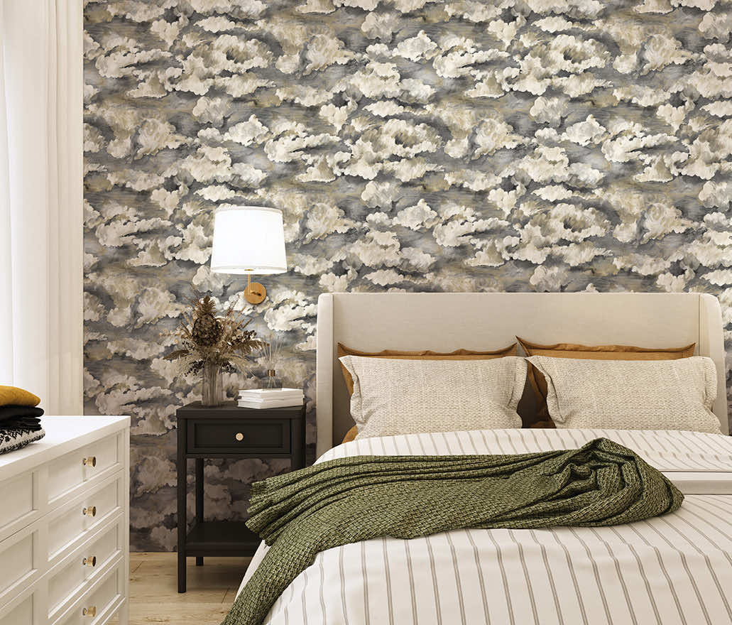 91773 - Sora Wallpaper - Charcoal - Holden Decor