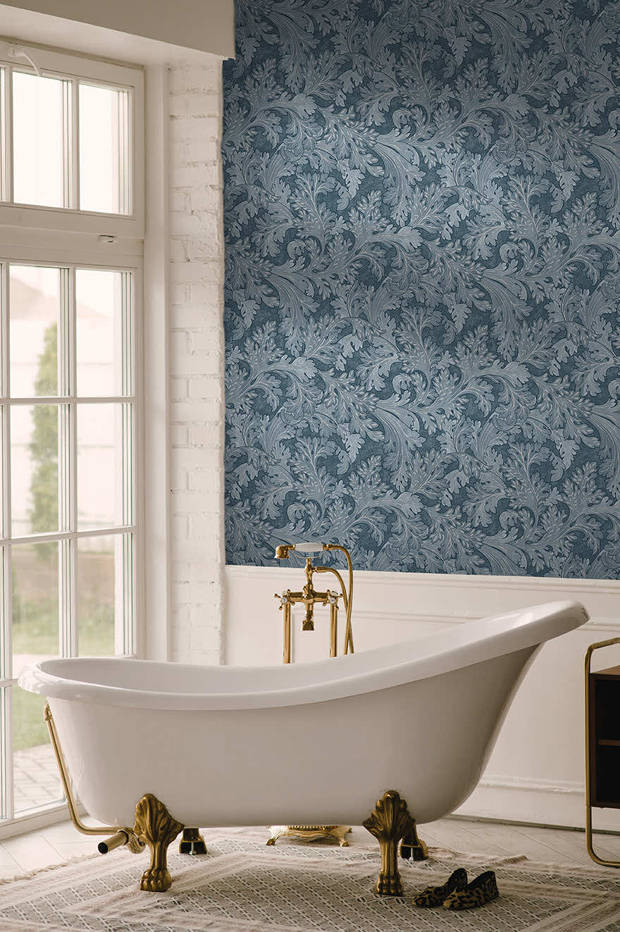 91781 - Forenza Wallpaper - Navy - Holden Decor