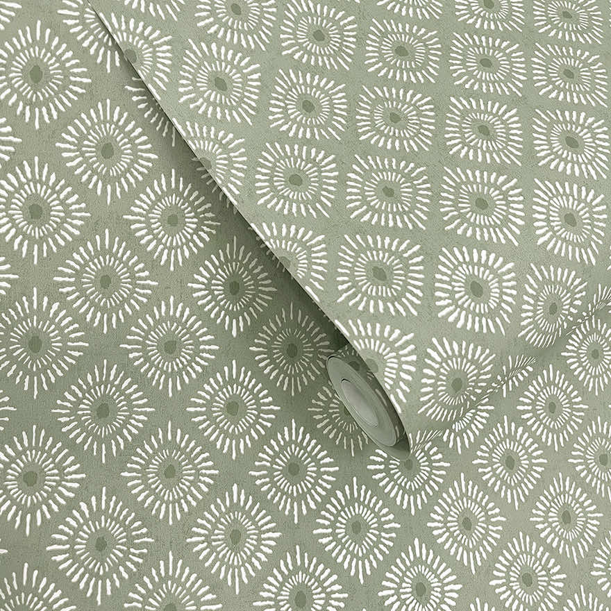 91870 - Sunstone Wallpaper - Sage - Holden Decor