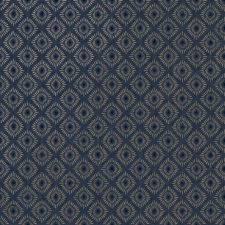 91872 - Sunstone Wallpaper - Navy - Holden Decor
