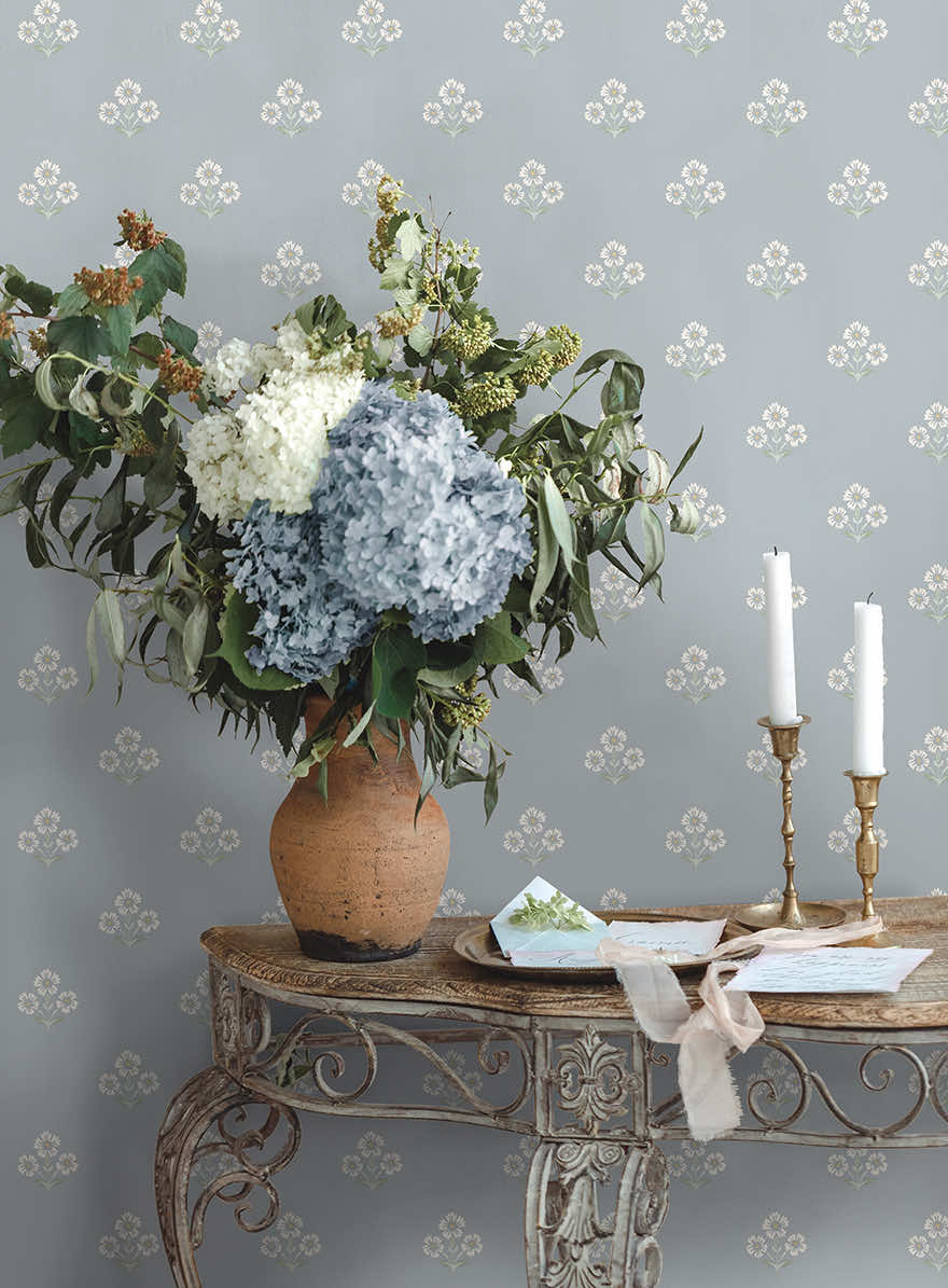 91992 - Isadora Wallpaper - Blue - Holden Decor