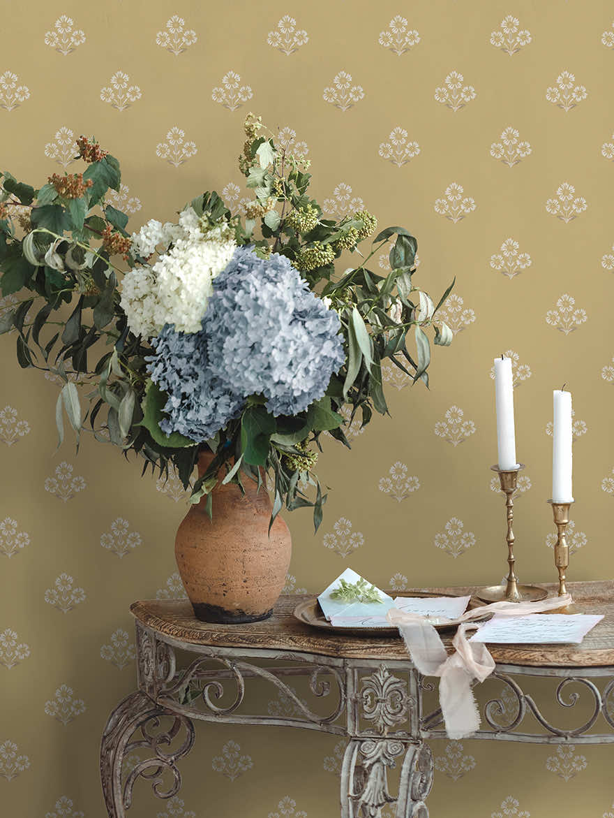 91993 - Isadora Wallpaper - Ochre - Holden Decor