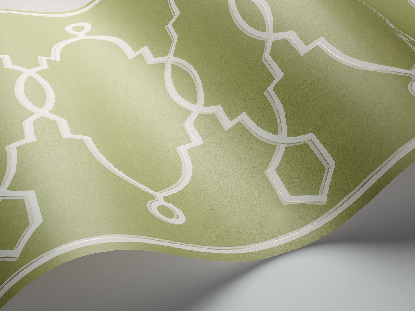 99/3012 - Parterre Border Wallpaper - Olive Green - Cole & Son