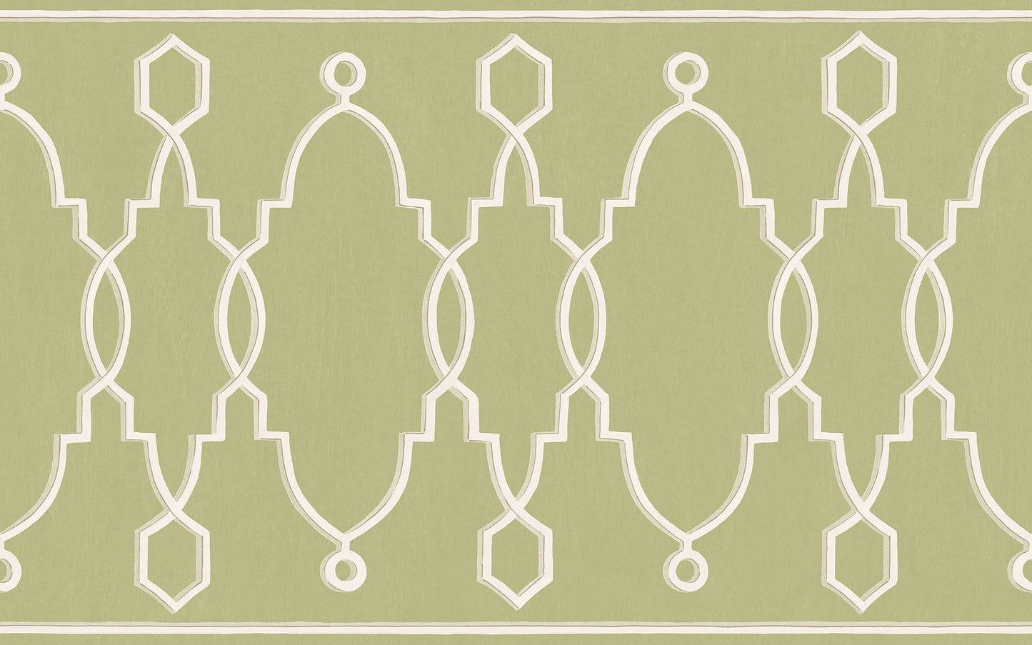 99/3012 - Parterre Border Wallpaper - Olive Green - Cole & Son
