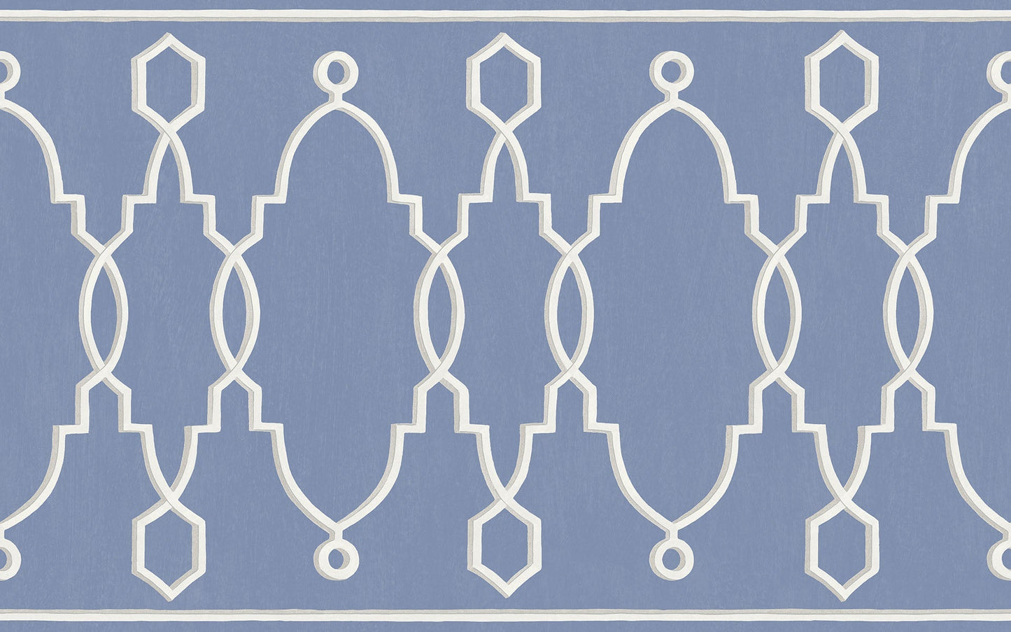 99/3014 - Parterre Border Wallpaper - Hyacinth Blue - Cole & Son
