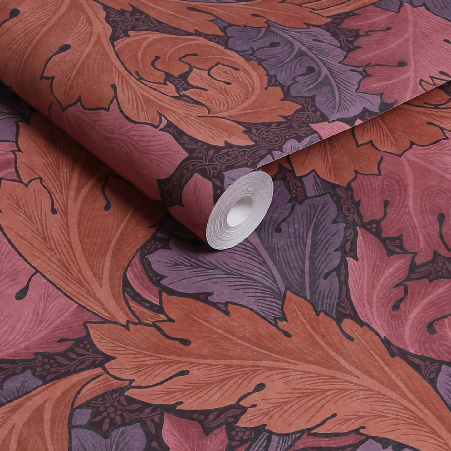 Acanthus Wallpaper - Plum - 124223 - William Morris AH