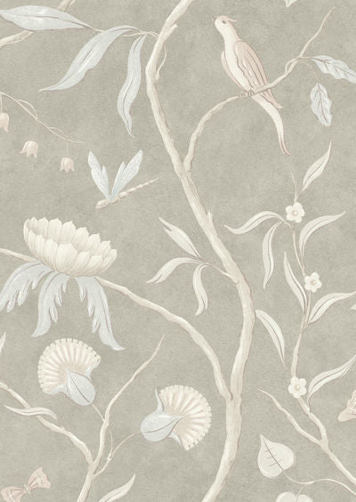 Adam's Eden Wallpaper - Pumice - Lewis & Wood