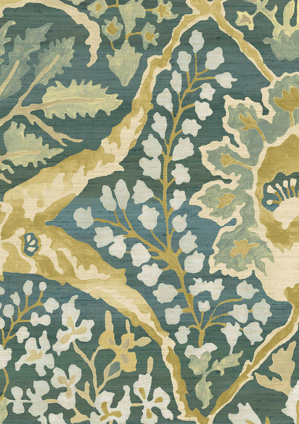 Alhambra 100 Wallpaper - Verdure - Lewis & Wood