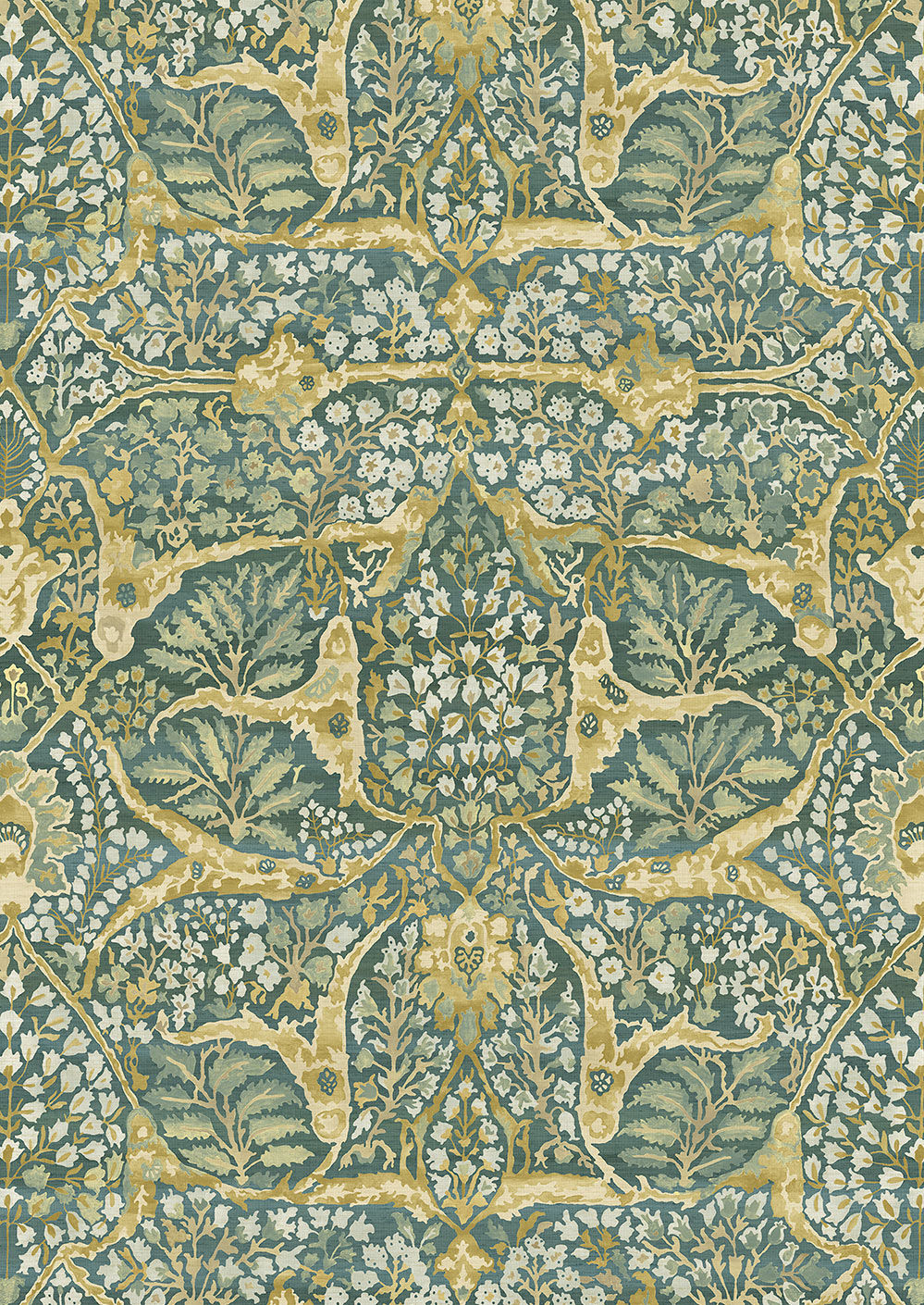 Alhambra 100 Wallpaper - Verdure - Lewis & Wood