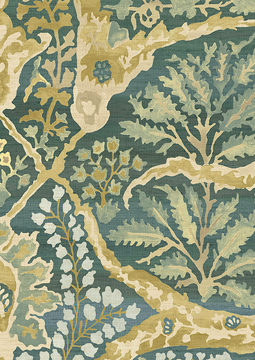 Alhambra 50 Wallpaper - Verdure - Lewis & Wood