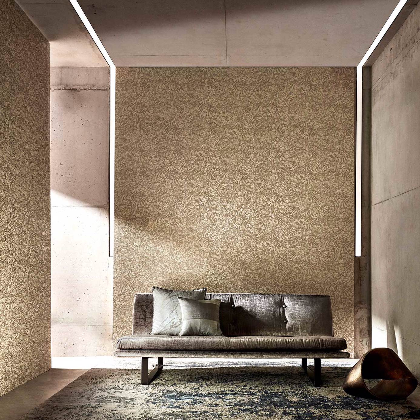 Anthology Ammonite Wallpaper - Sandstone - EANW112561 - Harlequin