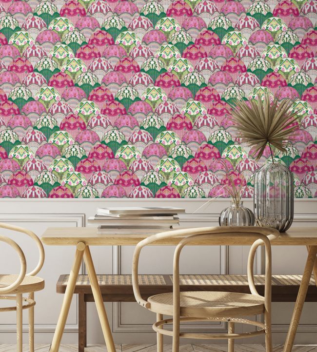 BMHD002-09A - Silk Shades Wallpaper - Cerise - Brand McKenzie