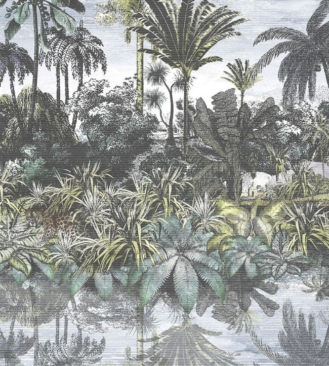 BMTD001-16B - Tropical Reflections Wallpaper - Green - Brand McKenzie