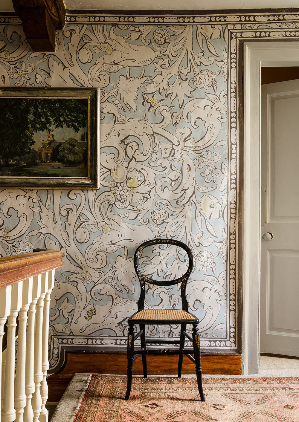 Bacchus Wallpaper - Grigio - Lewis & Wood