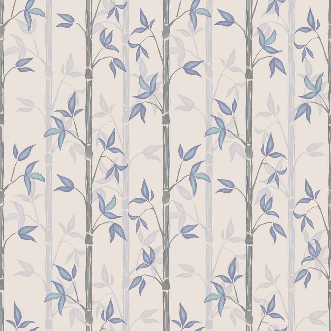 Bamboo Wallpaper - Winter - Summer Gray