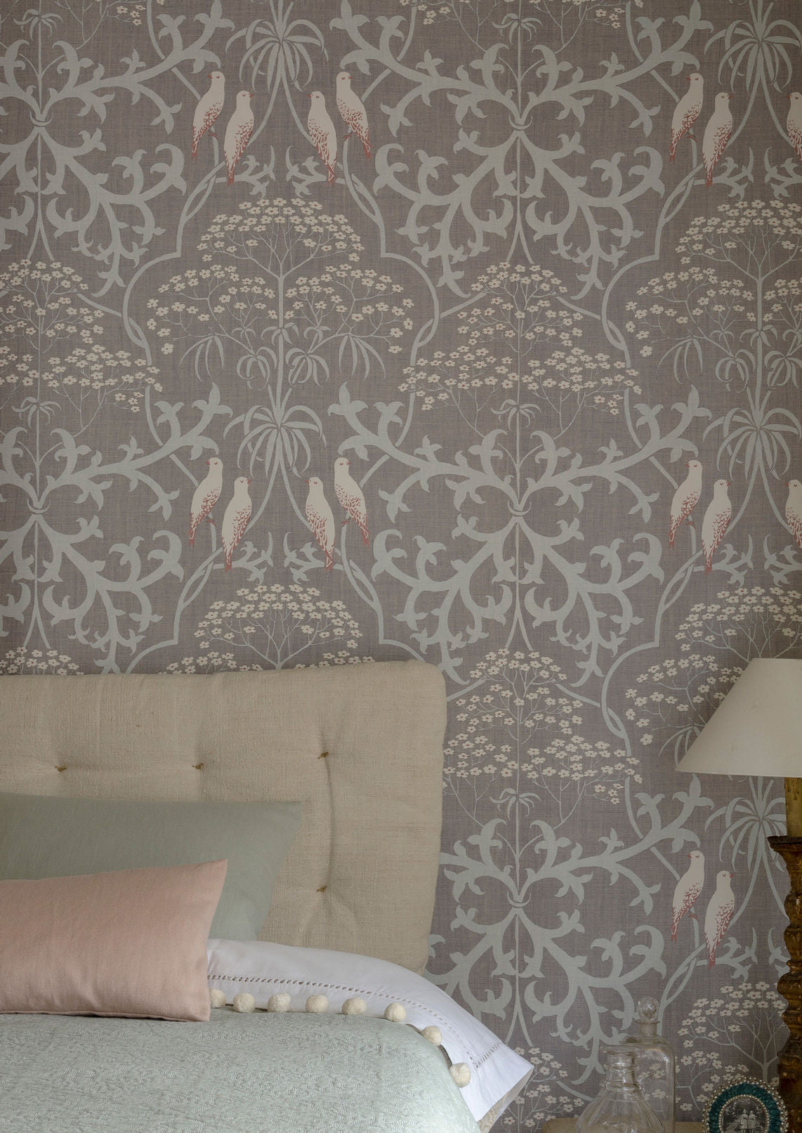 Bella Wallpaper - Sugar Almond - Lewis & Wood