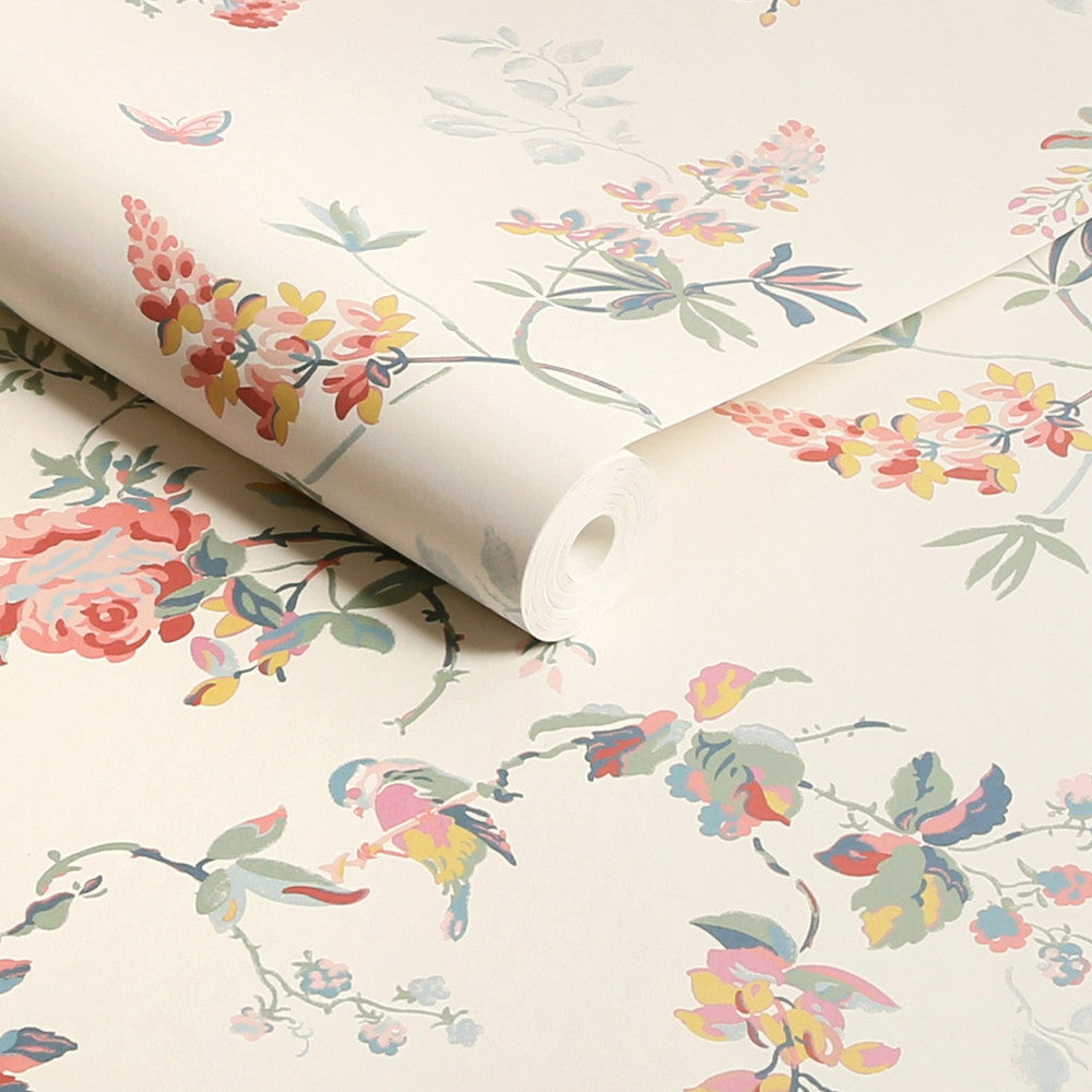 Birds & Roses Wallpaper - Multi - 25503 - Cath Kidston