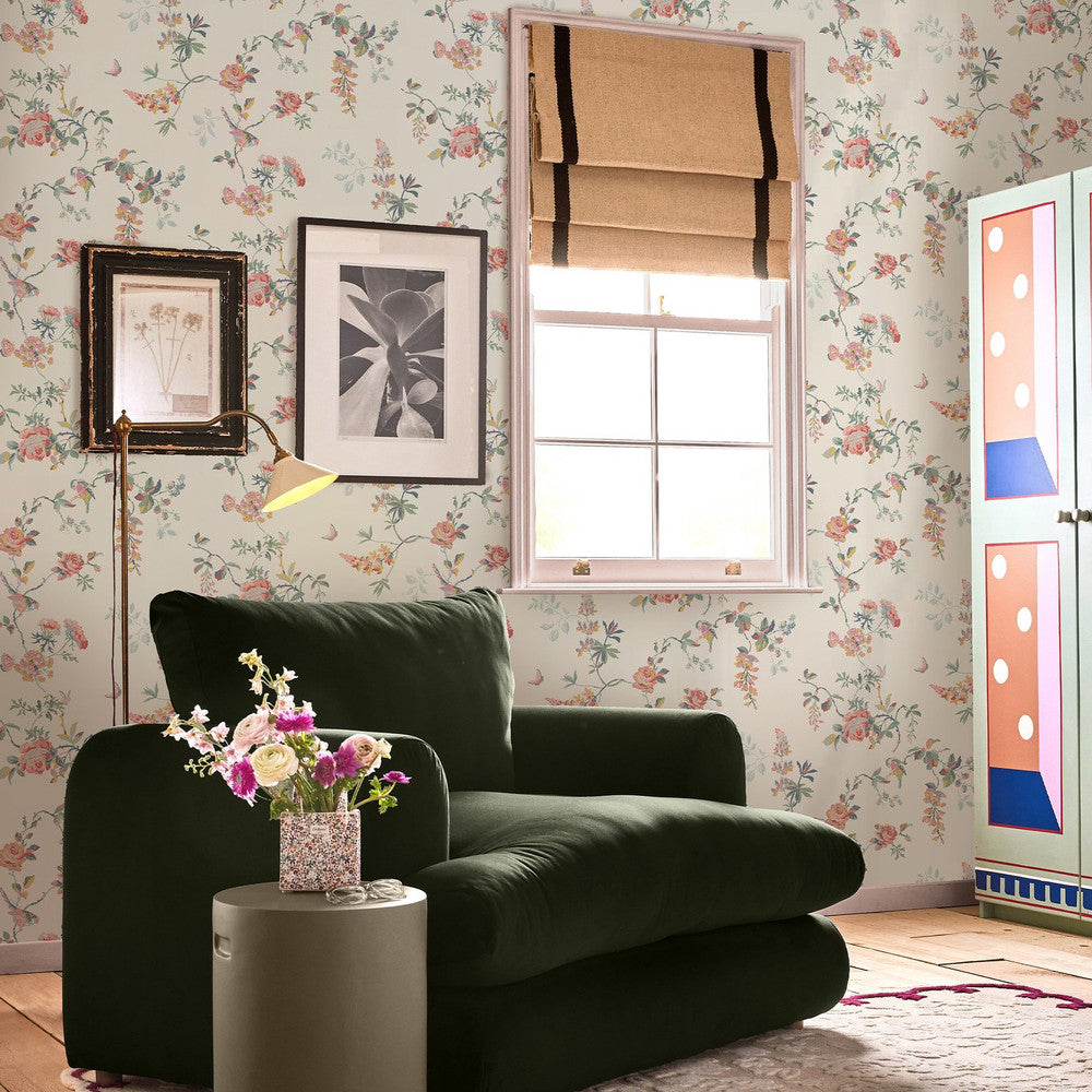 Birds & Roses Wallpaper - Multi - 25503 - Cath Kidston