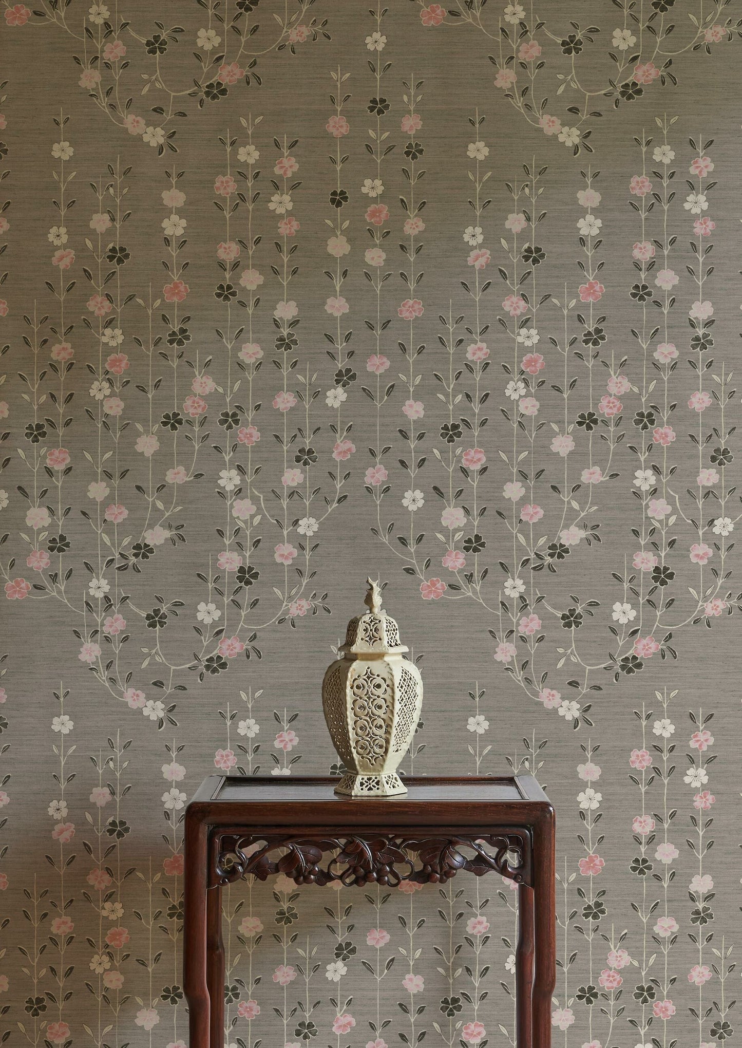 Blossom Wallpaper - Powder Cloud - Lewis & Wood