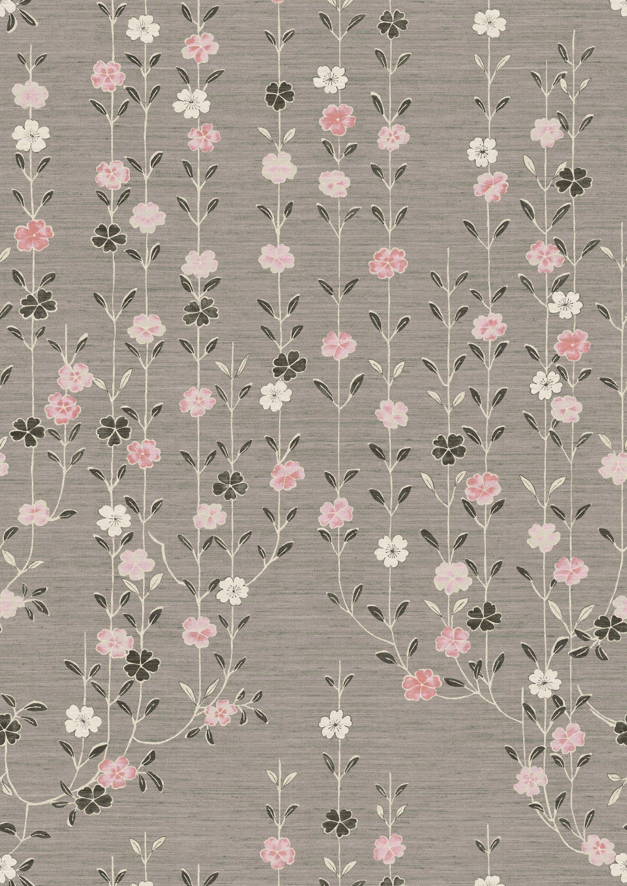 Blossom Wallpaper - Powder Cloud - Lewis & Wood