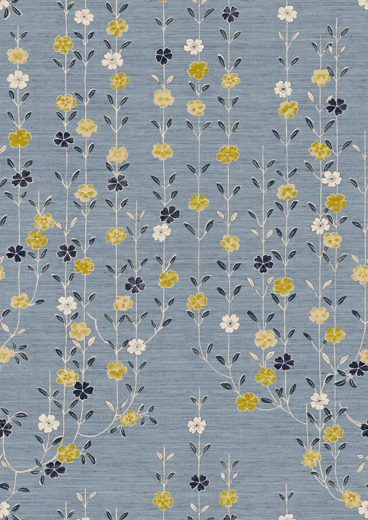 Blossom Wallpaper - Saffron Sky - Lewis & Wood