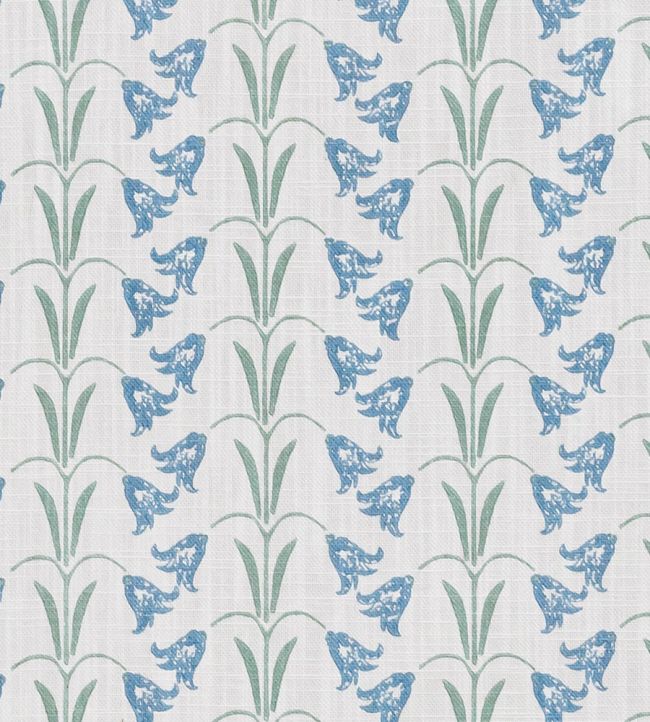 Bluebells Fabric - Blue/Green - BGF070102 - Barneby Gates