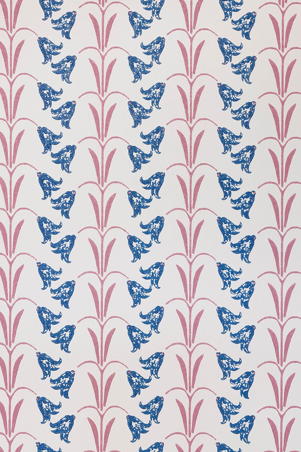 Bluebells Wallpaper - Blue / Raspberry - BG3000101 - Barneby Gates
