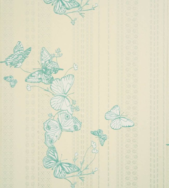 Bugs and Butterflies Wallpaper - Ice Blue - BG0100 - 302 - Barneby Gates