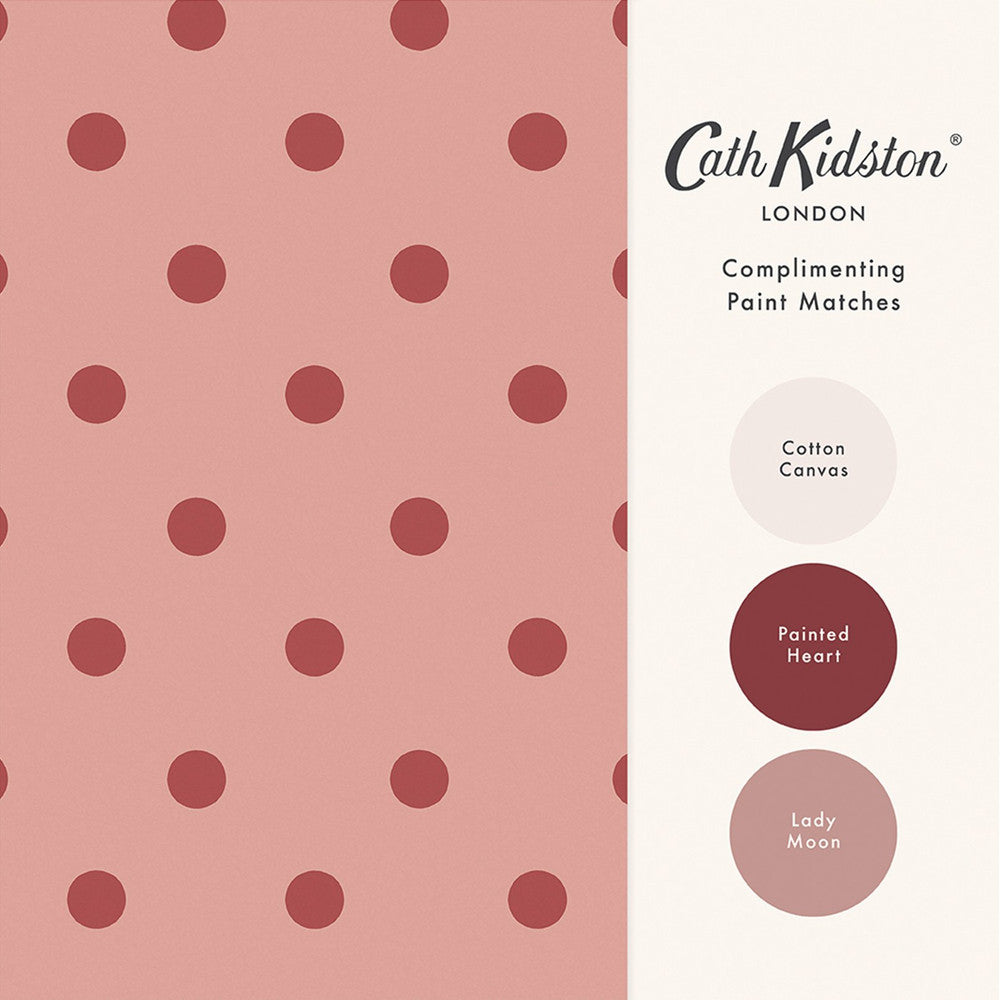 Button Spot Wallpaper - Pink & Red
- 125521 - Cath Kidston
