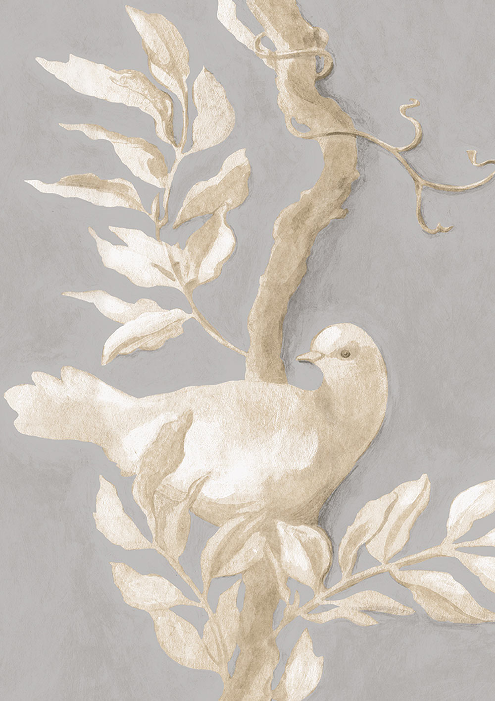 Doves Wallpaper - Thunder - Lewis & Wood