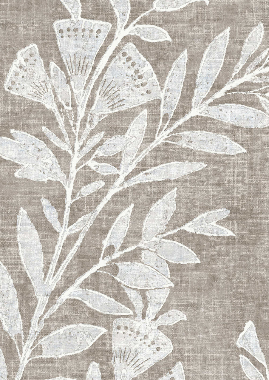 Fan Flower Wallpaper - Plaster - Lewis & Wood