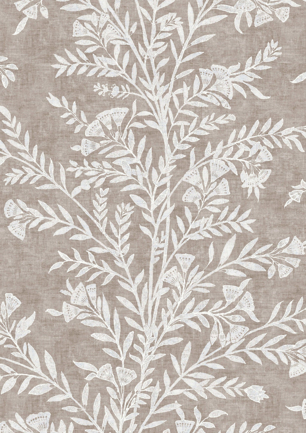 Fan Flower Wallpaper - Plaster - Lewis & Wood