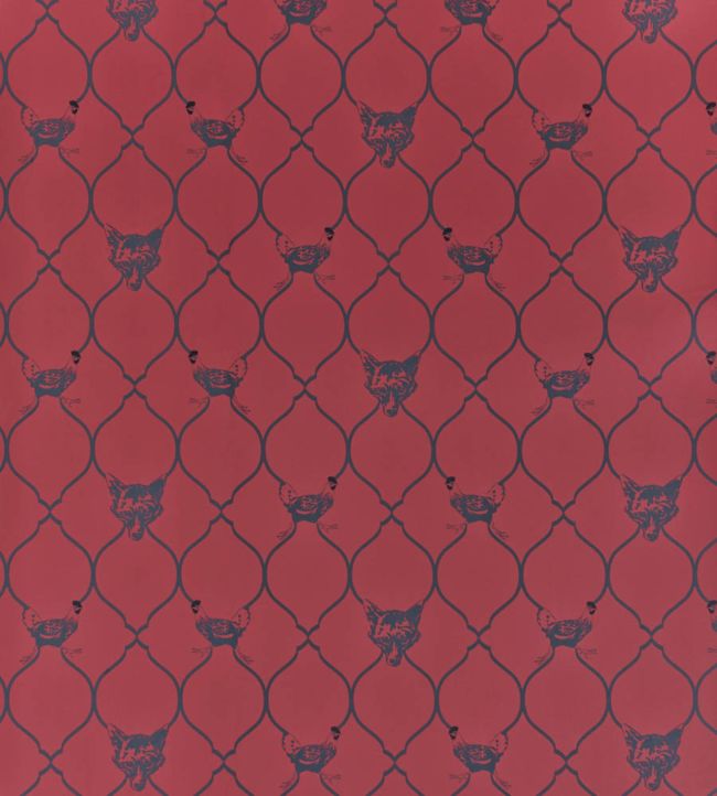 Fox And Hen Wallpaper - Brick - BG0900 - 101 - Barneby Gates