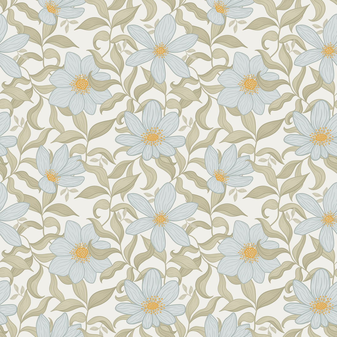 Fredrik Wallpaper - Lake - Summer Gray