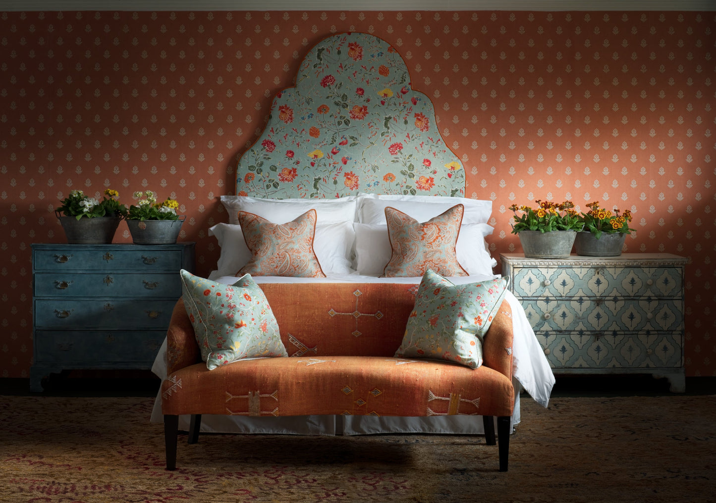 GPWCPCL - Cow Parsley Wallpaper - Clementine - Andrew Martin