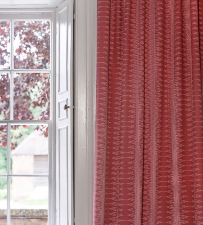 Indian Stripe Fabric - Snug Red - BGF050601 - Barneby Gates