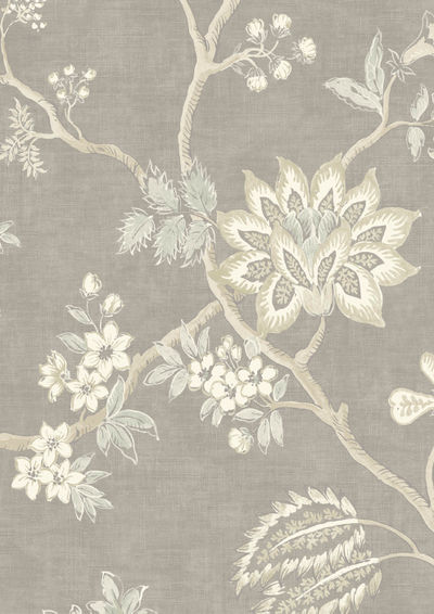 Indienne Wallpaper - Hellebore - Lewis & Wood