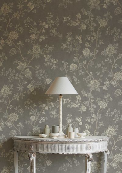 Indienne Wallpaper - Hellebore - Lewis & Wood