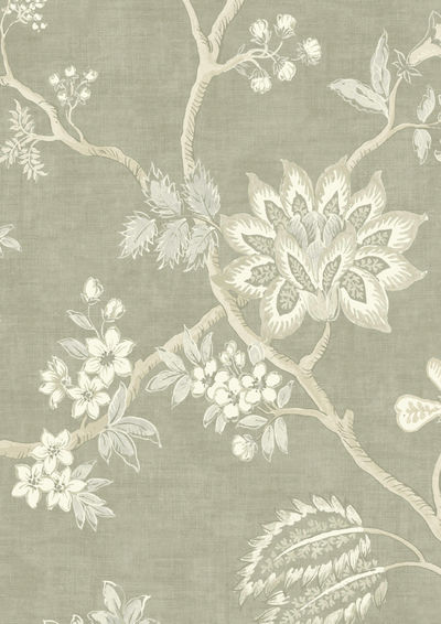 Indienne Wallpaper - Moss - Lewis & Wood