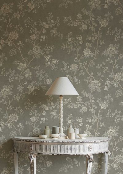 Indienne Wallpaper - Moss - Lewis & Wood