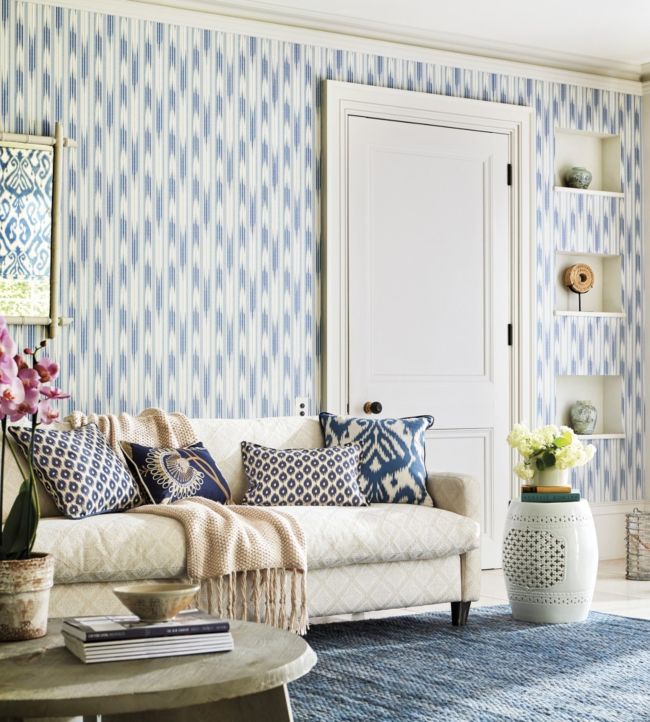 Ishi Wallpaper - Indigo - DCPW216778 - Sanderson
