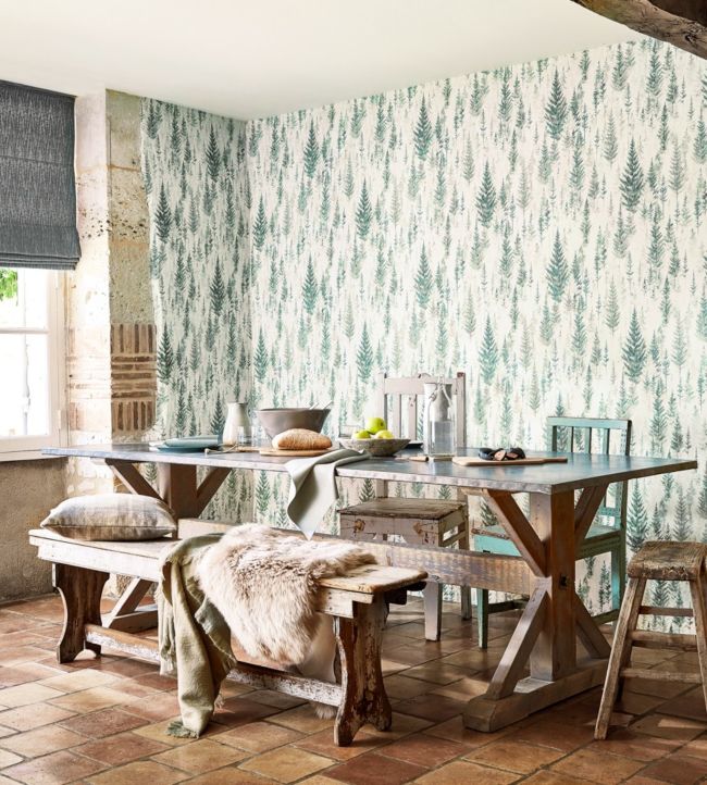 Juniper Pine Wallpaper - Forest - DYSI216622 - Sanderson