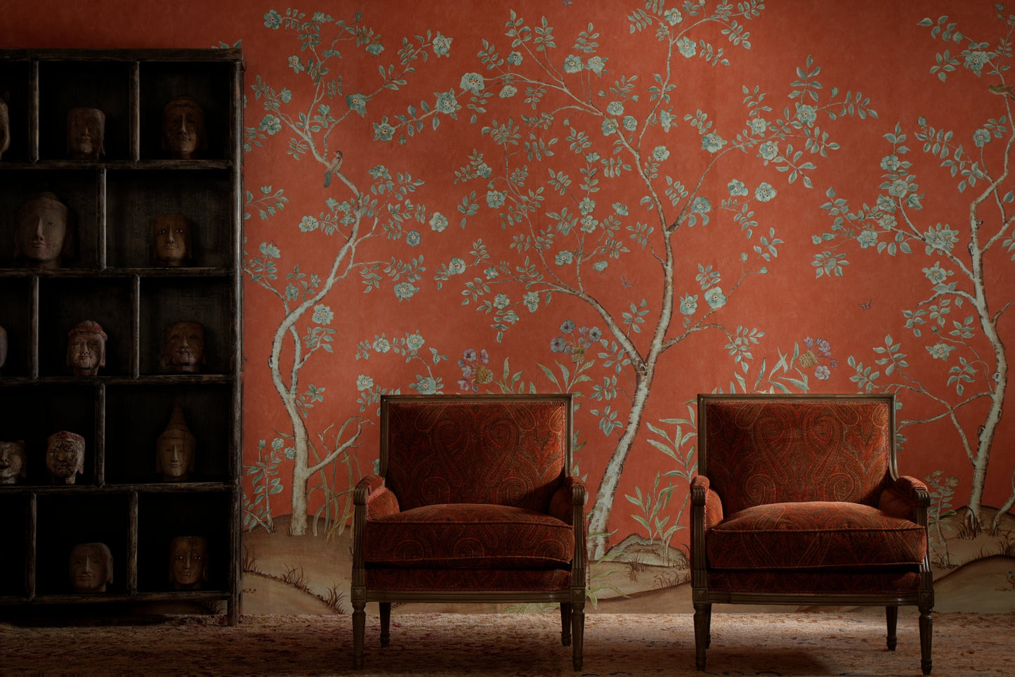 KKSBSU - Songbird Wallpaper - Sunset Orange - Andrew Martin
