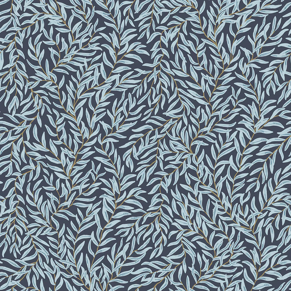 LAN100026 - Whimsical Willow Wallpaper - Egyptian Blue & Sky Blue - Lucie Annabel