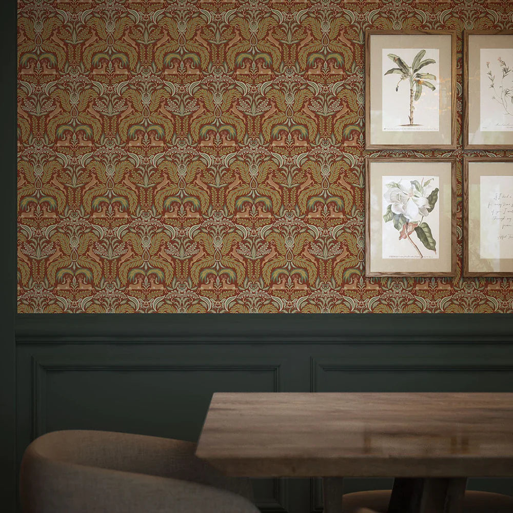 LAN100127 - The Endearing Deer Wallpaper - Autumn - Lucie Annabel