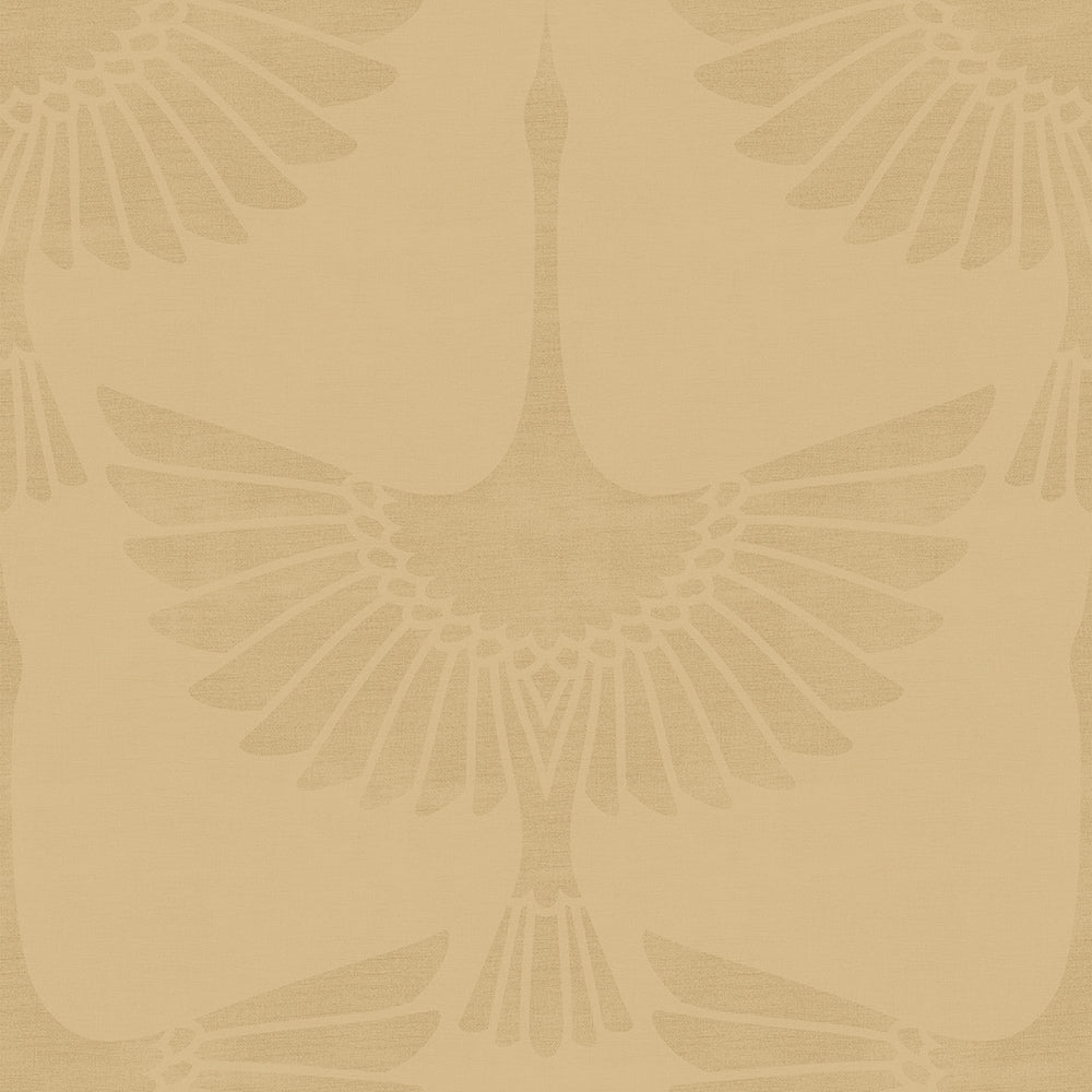 LAN100155 - The Orient Wallpaper - Ochre - Lucie Annabel