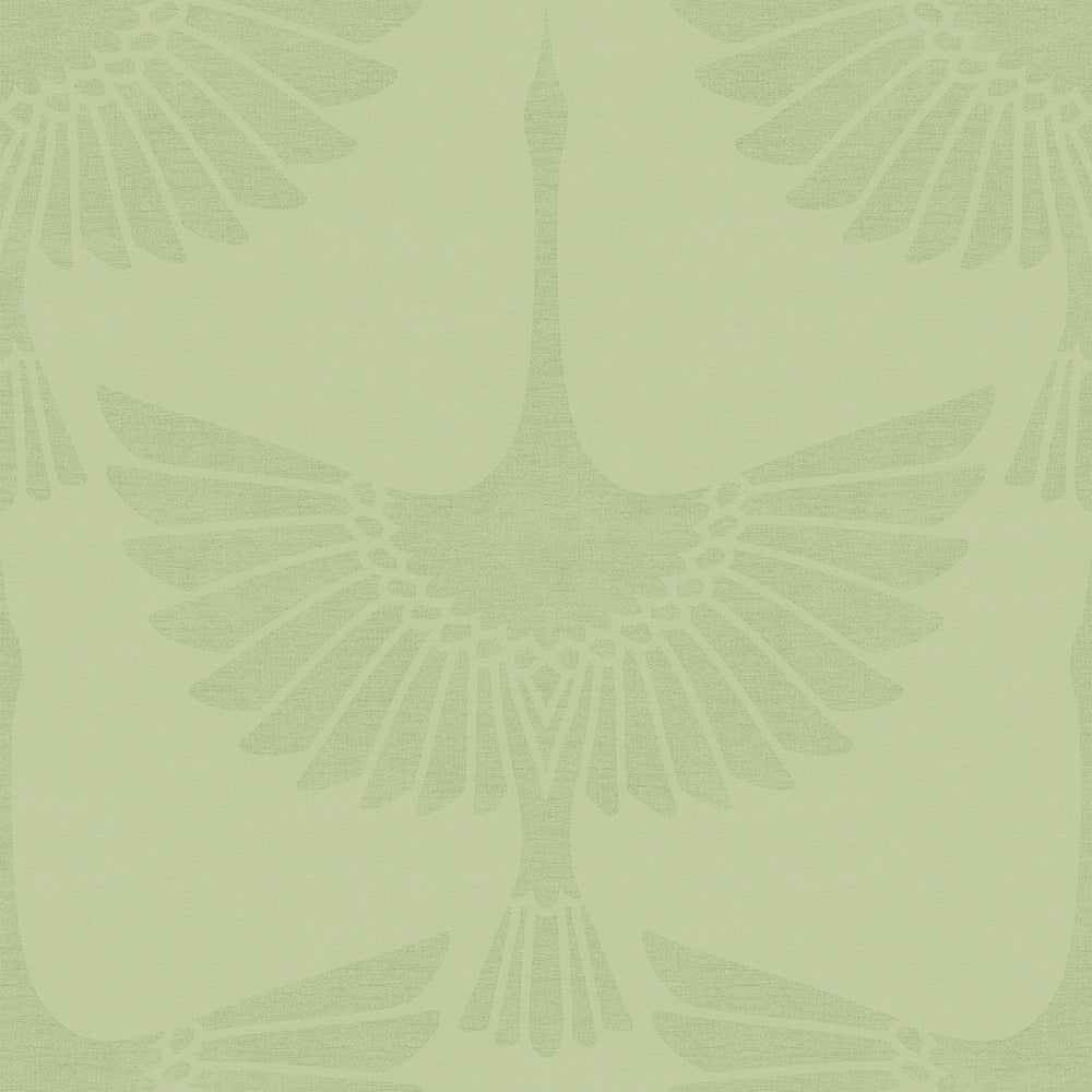 LAN100156 - The Orient Wallpaper - Olive - Lucie Annabel