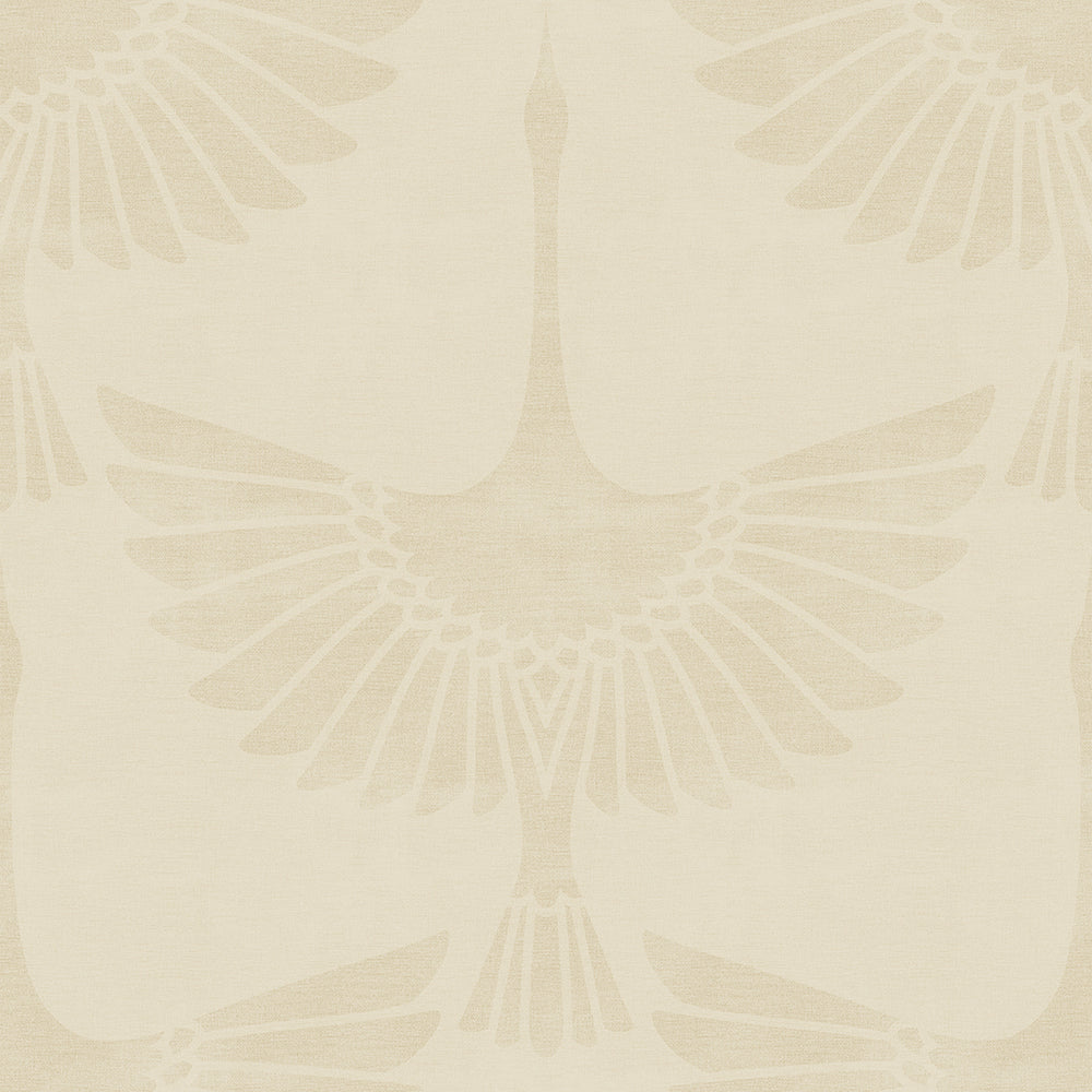 LAN100158 - The Orient Wallpaper - Vintage Cream - Lucie Annabel