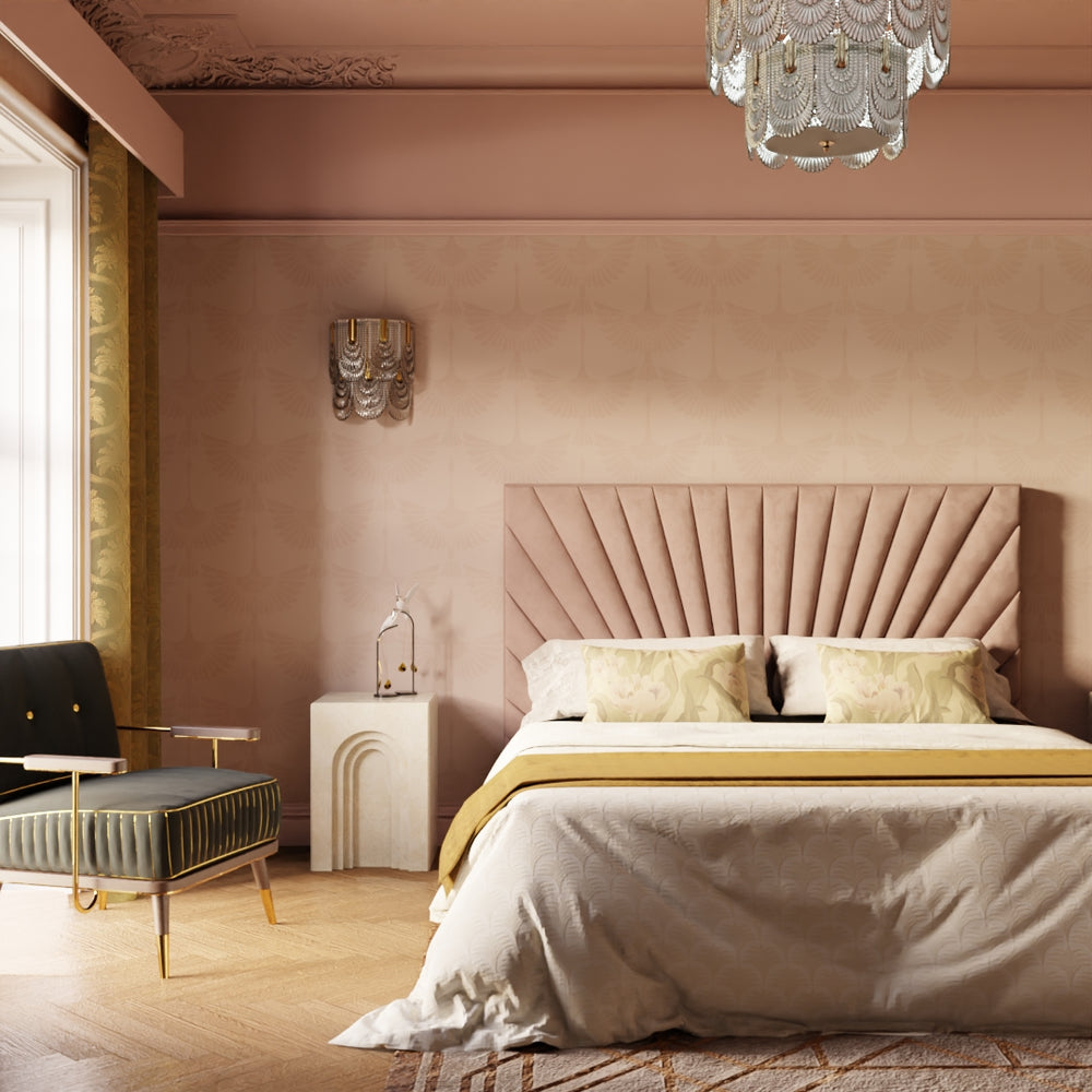 LAN100159 - The Orient Wallpaper - Dusty Pink - Lucie Annabel